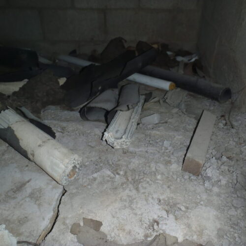 Asbestos in an industrial building